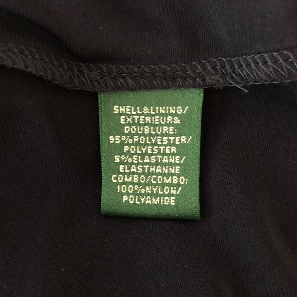 Lauren Ralph Lauren Evening Navy Sequin Trim Stretch Jersey Dress size 14 - Picture 9 of 12